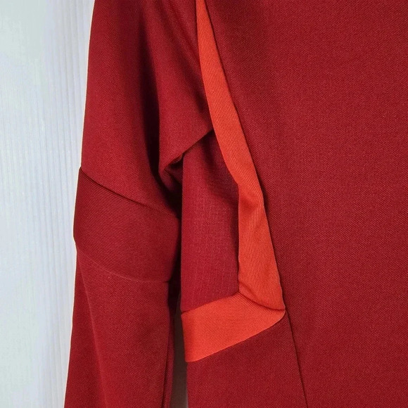NWT Adidas Women's Climalite Zip Up Track Jacket Bright Red Size 2XS - Picture 4 of 11